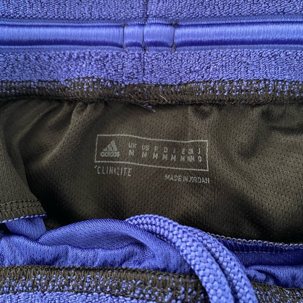 Adidas Men's Royal Blue and Black Climalite Athletic Shorts - Picture 3 of 3